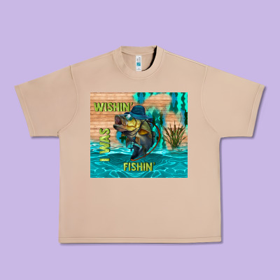 Wıshın I Was Fıshın Urban Heavy Tee Designed By Tumblerdesignbyshophia