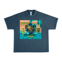 Midnight Navy wıshın i was fıshın Urban Heavy Tee - TumblerDesignByShophia