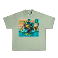 Oil Green wıshın i was fıshın Urban Heavy Tee - TumblerDesignByShophia
