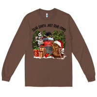Chestnut dear santa just send cows Long Sleeve Tee - CowGirlArtShop