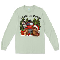 Matcha dear santa just send cows Long Sleeve Tee - CowGirlArtShop