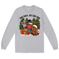 Moon Dust dear santa just send cows Long Sleeve Tee - CowGirlArtShop
