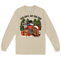 Mushroom dear santa just send cows Long Sleeve Tee - CowGirlArtShop
