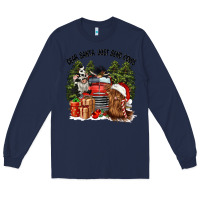 Navy dear santa just send cows Long Sleeve Tee - CowGirlArtShop