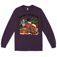 Plum dear santa just send cows Long Sleeve Tee - CowGirlArtShop