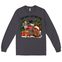 Smoke dear santa just send cows Long Sleeve Tee - CowGirlArtShop