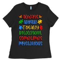 Black always unique totally intelligent sometimes myster Ladies Tee - Artiststas