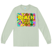 Matcha beach vibes summer brushstroke Long Sleeve Tee - Jasminsmagicworld