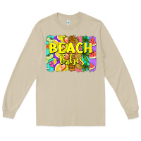 Mushroom beach vibes summer brushstroke Long Sleeve Tee - Jasminsmagicworld