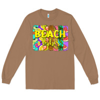 Toasted Coconut beach vibes summer brushstroke Long Sleeve Tee - Jasminsmagicworld