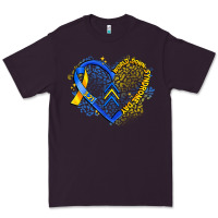 Plum world down syndrome day heart Premium Tee - Artiststas