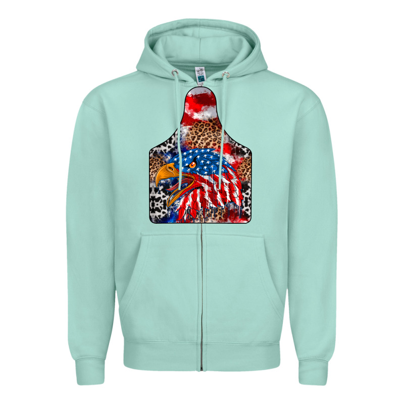 America Zipper Hoodie by CowhideDigitalArt | Teevron