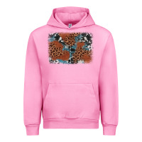 Fuchsia Pink leopard cowhide background Urban Hoodie - BarkalooDesign