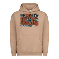 Pigment Burro leopard cowhide background Urban Hoodie - BarkalooDesign