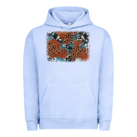 Pigment Grape Ice leopard cowhide background Urban Hoodie - BarkalooDesign