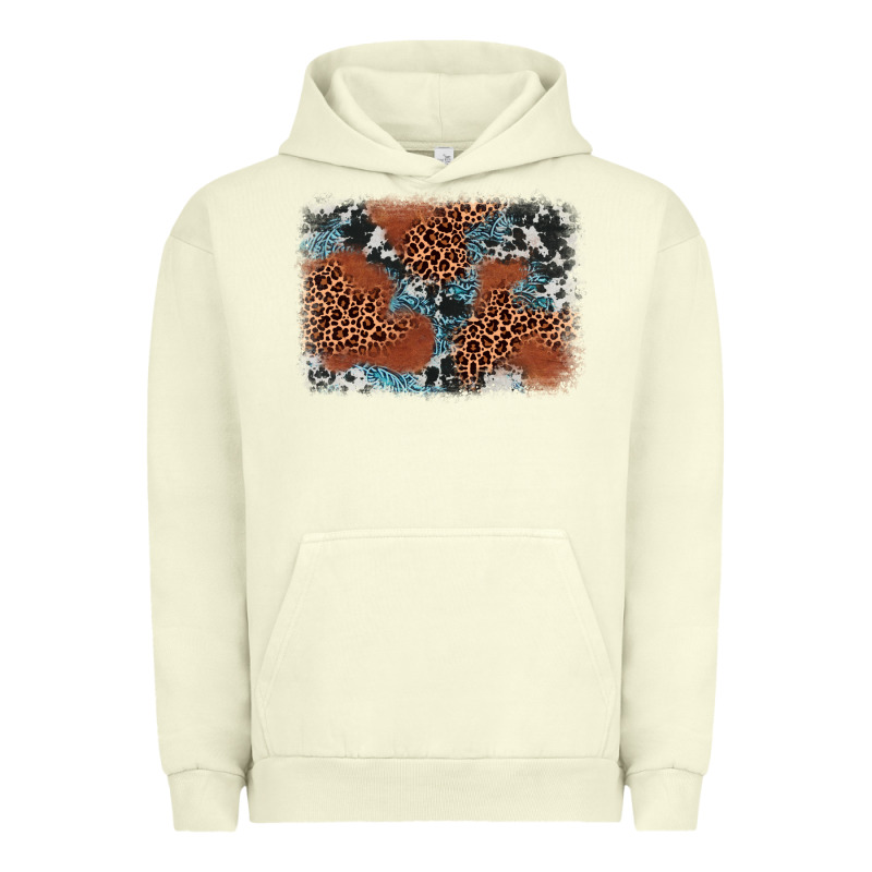 Leopard Cowhide Background Urban Hoodie by BarkalooDesign | Teevron