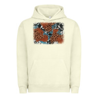 Pigment Pistachio leopard cowhide background Urban Hoodie - BarkalooDesign