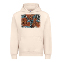 Sandshell leopard cowhide background Urban Hoodie - BarkalooDesign