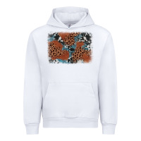 White leopard cowhide background Urban Hoodie - BarkalooDesign