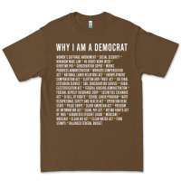 Cacao Why I am a Democrat cool political outfit for democrats Long Sleeve Premium Tee - lanVoArt