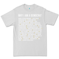Dove Grey Why I am a Democrat cool political outfit for democrats Long Sleeve Premium Tee - lanVoArt