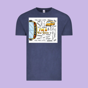 I'm A Bus Driver School Bus Vintage Tee Designed By Tumblerdesignbyshophia