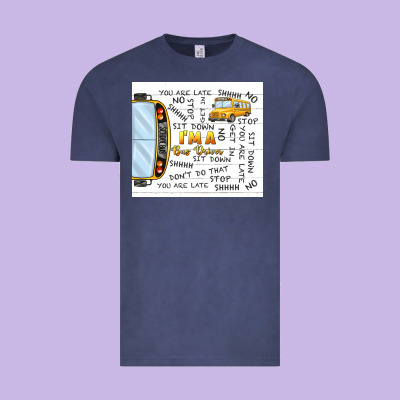I'm A Bus Driver School Bus Vintage Tee Designed By Tumblerdesignbyshophia