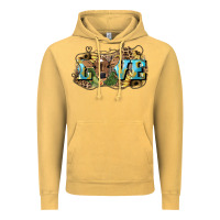 Vintage Mustard Love baby Cow Vintage Hoodie - HowdyJamesFarm