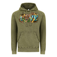 Vintage Olive Love baby Cow Vintage Hoodie - HowdyJamesFarm