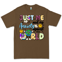 Cacao just me and my anxiety against the world Premium Tee - Artiststas