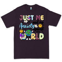Plum just me and my anxiety against the world Premium Tee - Artiststas