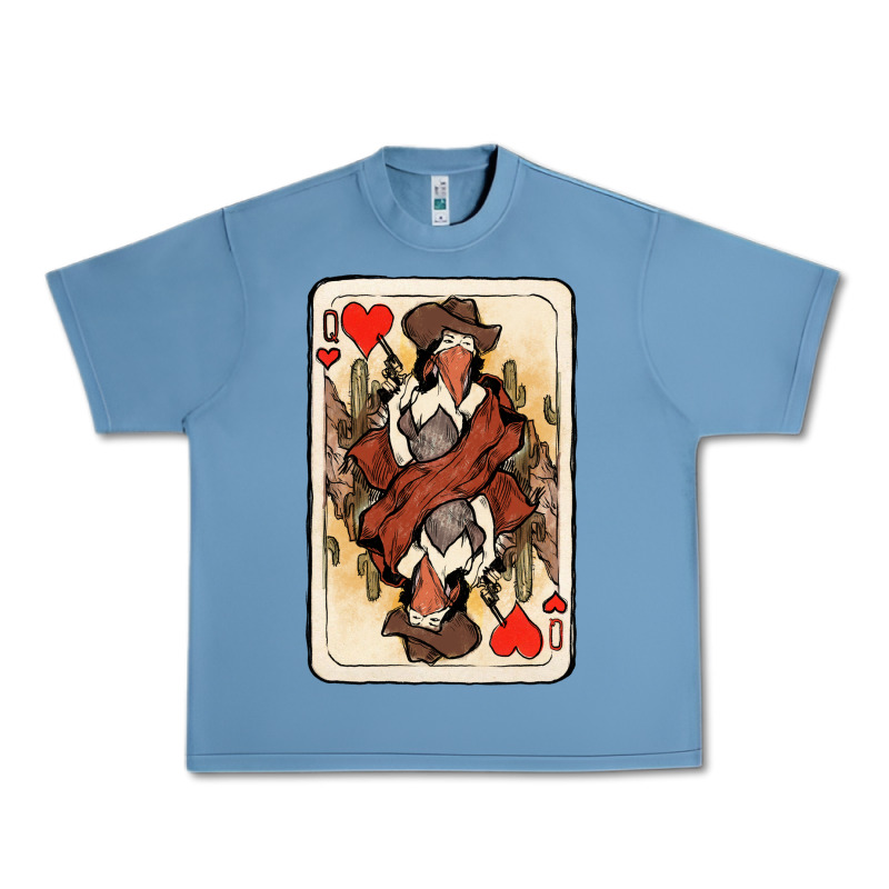 Queen Of Hearts Cowgirl Urban Heavy Tee by HowdyJamesFarm | Teevron