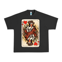 Pigment Black Queen Of Hearts Cowgirl Urban Heavy Tee - HowdyJamesFarm