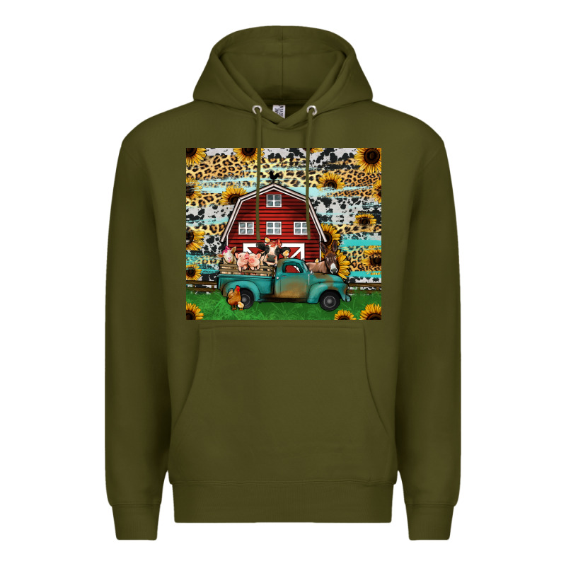 Farm Animals Red Barn Tumbler 20oz Premium Hoodie by Jasminsmagicworld | Teevron