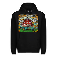 Black farm animals red barn tumbler 20oz Premium Hoodie - Jasminsmagicworld