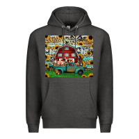 Charcoal Heather farm animals red barn tumbler 20oz Premium Hoodie - Jasminsmagicworld
