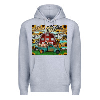 Heather Grey farm animals red barn tumbler 20oz Premium Hoodie - Jasminsmagicworld