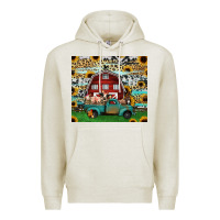 Oatmeal Heather farm animals red barn tumbler 20oz Premium Hoodie - Jasminsmagicworld
