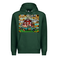 Sports Green farm animals red barn tumbler 20oz Premium Hoodie - Jasminsmagicworld