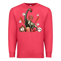 Cardinal brachiosaurus with baseball Premium Sweatshirt - Artiststas