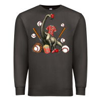 Smoke brachiosaurus with baseball Premium Sweatshirt - Artiststas