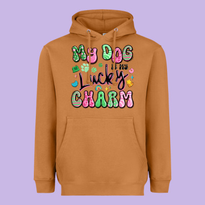 My Dog Is My Lucky Charm Heavyweight Hoodie Designed By Artiststas