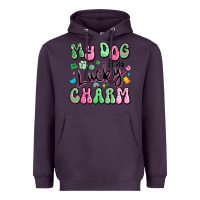 Plum my dog is my lucky charm Heavyweight Hoodie - Artiststas