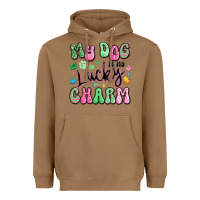 Toasted Coconut my dog is my lucky charm Heavyweight Hoodie - Artiststas