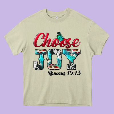 Choose Joy Heavy Core Tee Designed By Bundleandbundleshop