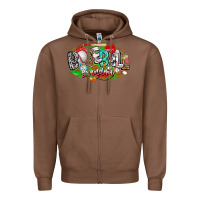Chestnut baseball grandma Zipper Hoodie - CowhideDigitalArt