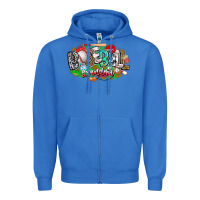 True Royal baseball grandma Zipper Hoodie - CowhideDigitalArt