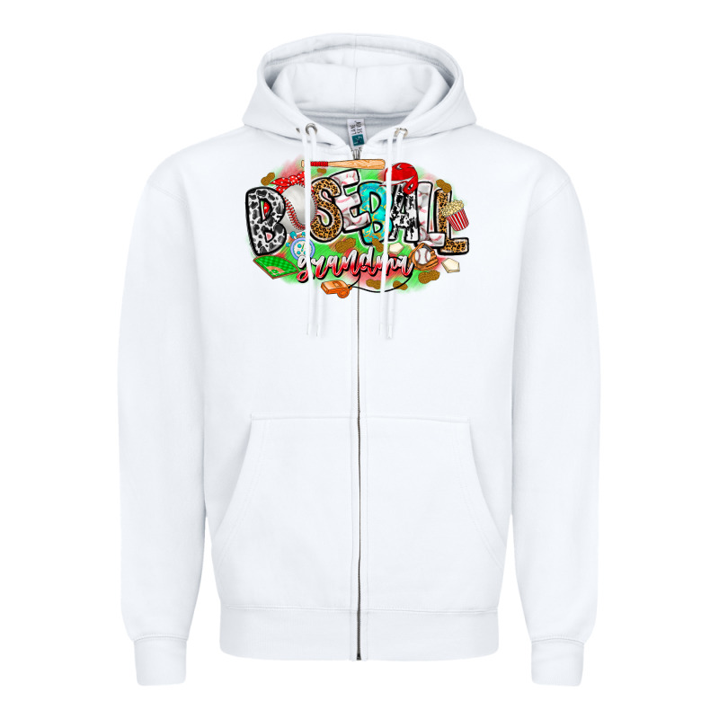 Baseball Grandma Zipper Hoodie by CowhideDigitalArt | Teevron