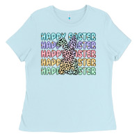 Baby Blue happy easter Ladies Tee - Artiststas