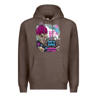 Coffee skeleton baby it's cold outside Premium Hoodie - FaDigitalArtStudio